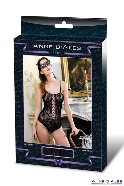 Боди сетка Anne De Ales BAROQUE Black XL SO1933 фото