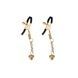 Затискачі для сосків Liebe Seele Hollow Heart Nipple Clamps Gold SX1685 фото 1