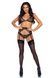Кружевной комплект со стразами Leg Avenue Bright Lights Rhinestone S (трусики, бра, пояс для чулок) SO8003 фото 3