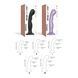 Насадка для страпона Strap-On-Me Dildo Plug P&G Lilas Metallic M SO7821 фото 5