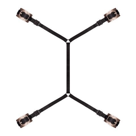 Фіксатор рук і ніг для ліжка Rosy Gold - Under-Mattress Restraint Set SX3911 фото