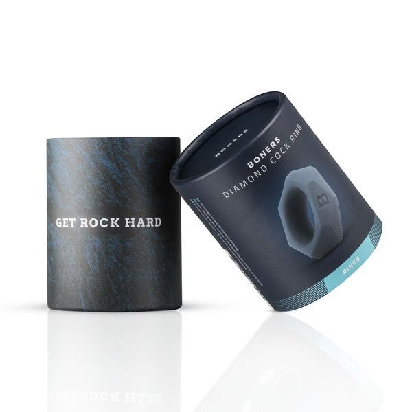 Эрекционное кольцо Boners Diamond Cock Ring - Grey SO8849 фото