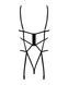 Боді зі стреп із доступом Obsessive Badossa crotchless teddy S/M, чорний SO7215 фото 6