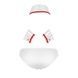 Комплект эротического мужского белья Passion 037 GREGORY XXL/XXXL White, трусы, воротник, манжеты SO7584 фото 6