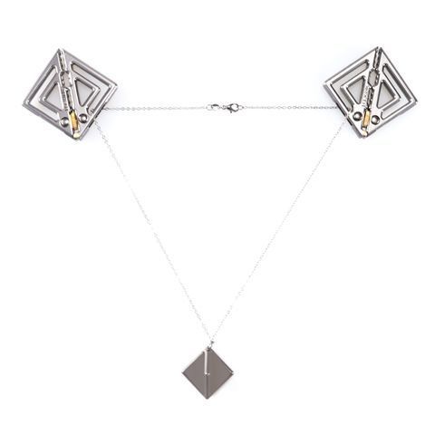 Зажимы для сосков с легкой подвеской LOCKINK Adjustable Nipple Clamps with Light Pendant - Grey SX0849 фото