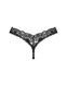 Кружевные стринги Obsessive Donna Dream thong XL/2XL Black, низкая посадка SO8641 фото 4