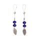 Украшения с бусинами и листиком для сосков Art of Sex &ndash; Nipple Jewelry Leaf, синие SO5395 фото 1