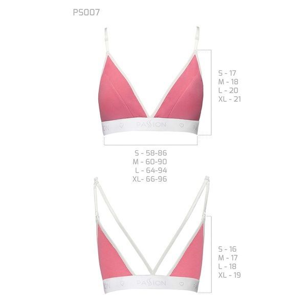 Спортивный топ с двойными бретелями Passion PS007 TOP S, pink SO4273 фото