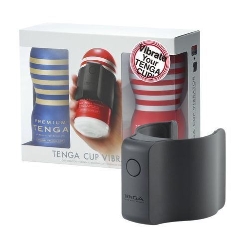 Вібронасадка Tenga CUP VIBRATOR, 7 режимів, 2 мастурбатори в комплекті SX2290 фото
