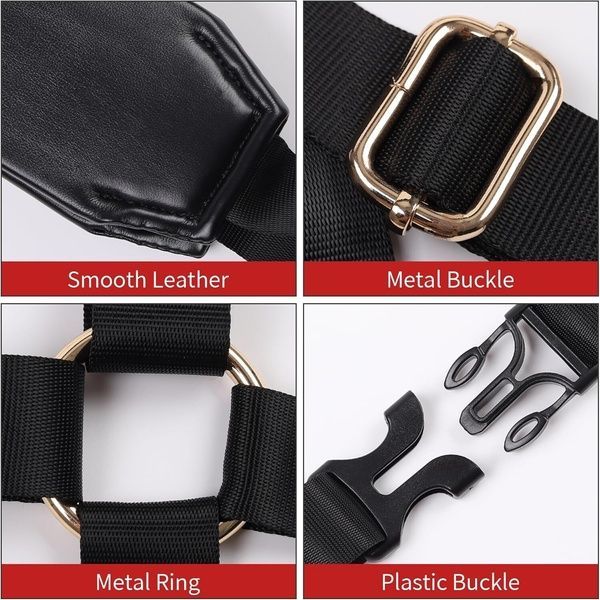 БДСМ-набір LOCKINK YEAHWOW Black Doggy Style Saddle set SX2845 фото