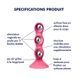 Анальний стимулятор-намистини Satisfyer Triple Ball-R Red SX3548 фото 5