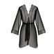Пеньюар Passion AMBERLY PEIGNOIR 4XL/5XL, black, ажурные декольте и манжеты, широкие рукава SO7053 фото 3