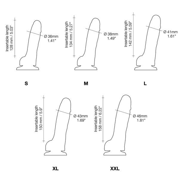 Реалистичный фаллоимитатор Strap-On-Me Sliding Skin Realistic Dildo Vanille XXL, эффект подвижной ко SO6260 фото