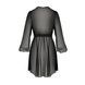 Пеньюар Passion AMBERLY PEIGNOIR 6XL/7XL, black, ажурные декольте и манжеты, широкие рукава SO7054 фото 4