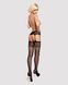 Сітчасті панчохи-стокінги з імітацією гартерів Obsessive Garter stockings S500S/M/L, чорні, з доступ SO7273 фото 3