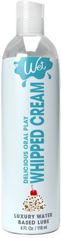 Лубрикант на водній основі Wet Oral Play Whipped Cream (118 мл), їстівний, без цукру SO9895 фото