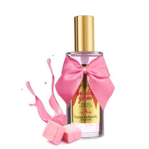 Разогревающее масло Bijoux Indiscrets Light my Fire &ndash; Strawberry Bubblegum (100 мл) SO9343 фото
