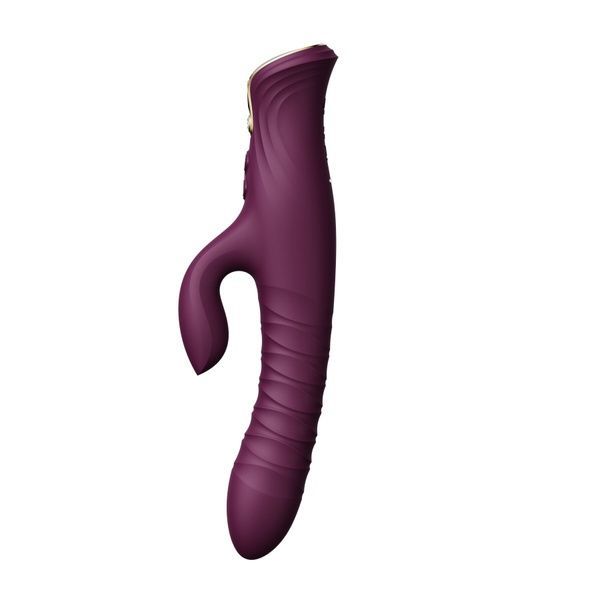Пульсатор-кролик с вибрацией Zalo Mose Velvet Purple, нагрев до 42&deg;, кристалл Swarovski SO8225 фото