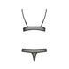 Комплект белья Passion ERZA SET XXL/XXXL, black, лиф и трусики PS26012 фото 4