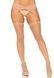 Пояс для панчіх зі стразами Leg Avenue Rhinestone Garterbelt Nude One Size SO9140 фото 1