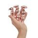Набір анальних іграшок Rosy Gold - Metal Butt Plug Set 3 Pieces SX3070 фото 7