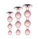 Набір анальних іграшок Rosy Gold - Metal Butt Plug Set 3 Pieces SX3070 фото 1