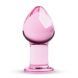 Рожева анальна пробка зі скла Gildo Pink Glass Buttplug SO4421 фото 1