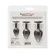 Набір силіконових анальних пробок BMS Roses Til&rsquo; Dawn Silicone Anal Plug Kit Starter Kit Black SX3150 фото 7