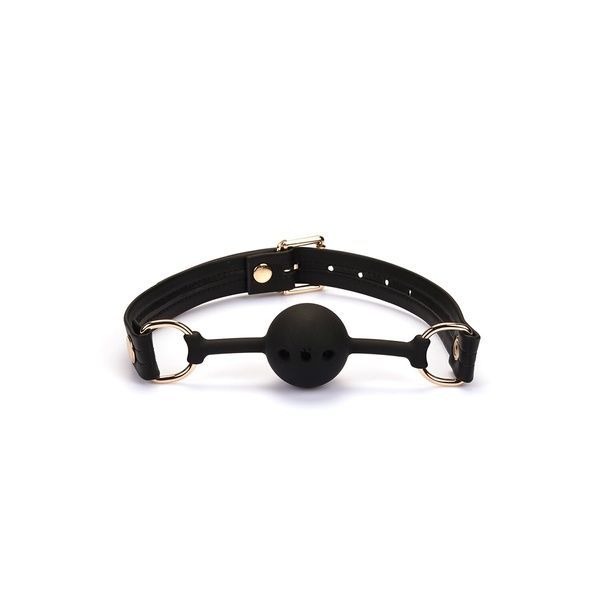 Кляп Liebe Seele Black Organosilicon Ball Gag SO9483 фото