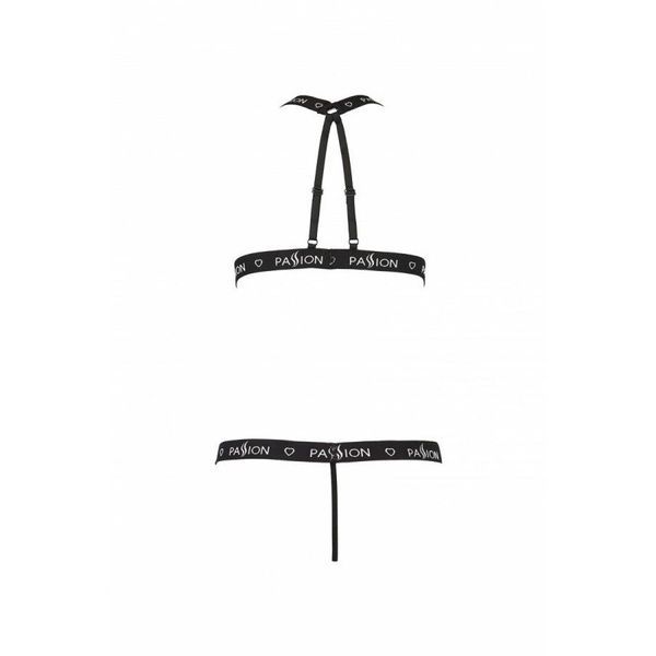 Напівпрозоре боді з вирізами Passion Exclusive Mirajane Body black S/M, black PS26405 фото