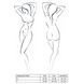 Напівпрозоре боді з вирізами Passion Exclusive Mirajane Body black S/M, black PS26405 фото 7