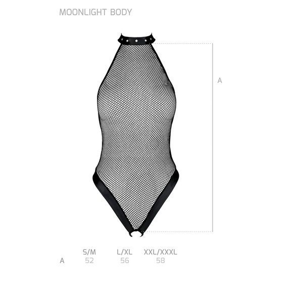 Боді-халтер з відкритим доступом Passion MOONLIGHT BODY S/M black SO8449 фото