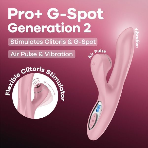 Вакуумний вібратор-кролик Satisfyer Pro+ G-Spot Generation 2 Pink SX4316 фото