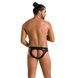 Мужские слипы с вырезами Passion 041 SLIP JOE L/XL Black, экокожа, открытые ягодицы SO7594 фото 4