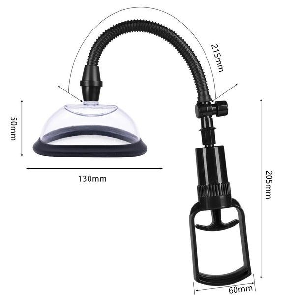 Вакуумна помпа для вульви Pussy Pump Premium Fun розмір L (13 см), механічний насос SO8702 фото
