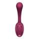 Вагінально-кліторальний вібратор Satisfyer G for Goddess 2 Wine Red, 2 мотори SX3260 фото 3