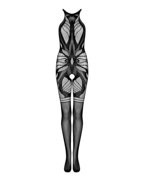Сітчастий бодістокінг без рукавів Obsessive Bodystocking G331 S/M/L, black, з доступом SO7697 фото