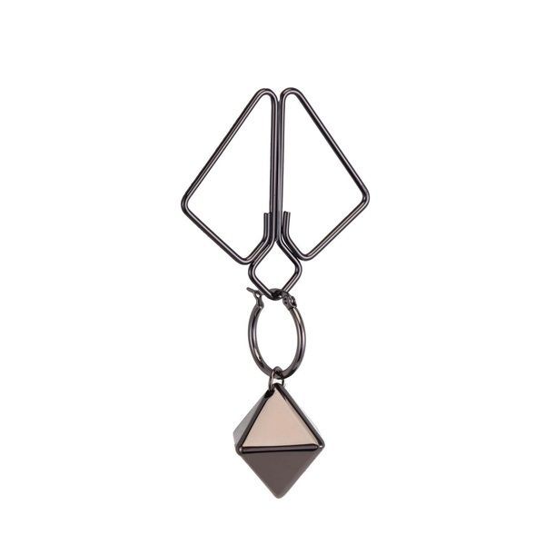 Зажимы для сосков с тяжелой подвеской LOCKINK Nipple Clamps with Heavy Pendant - Grey SX0845 фото
