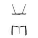Комплект білизни Passion Exclusive KASSANDRA SET OpenBra 2XL/3XL black, ліф, трусики-спідниця PS26303 фото 6