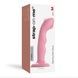 Насадка для страпона з подвійною точковою пульсацією Strap-On-Me TAPPING DILDO WAVE &ndash; CORAL PINK, М SO9622 фото 5