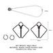 Зажимы для сосков с тяжелой подвеской LOCKINK Nipple Clamps with Heavy Pendant - Grey SX0845 фото 7