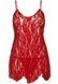 Сорочка беби-долл Leg Avenue Rose Lace Flair Chemise Red, One Size SO9101 фото 3