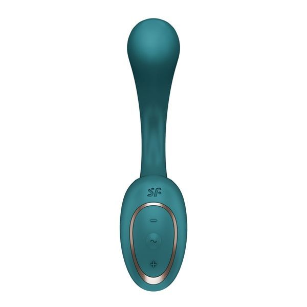 Вагінально-кліторальний вібратор Satisfyer G for Goddess 2 Bottle Green, 2 мотори SX3261 фото