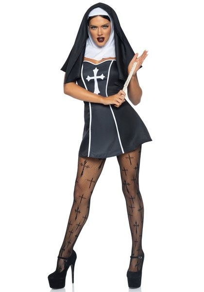 (SALE) Leg Avenue Naughty Nun M SO8551 фото