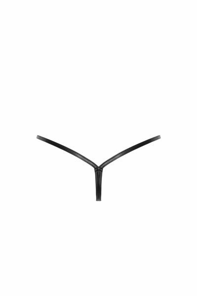 Трусики-стрінги Noir Handmade P012 Wild, XXL, під латекс, крокодиловий принт, застібки з боків SX0343 фото