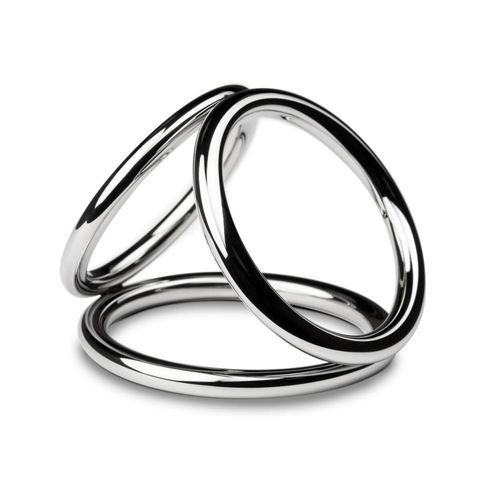 Потрійне ерекційне кільце Sinner Gear Unbendable &ndash; Triad Chamber Metal Cock and Ball Ring &ndash; Large SO4617 фото