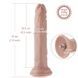 Реалистичный фаллоимитатор для секс-машин Hismith 7.5&Prime; Flexible Silicone Dildo, система KlicLok SO6203 фото 8